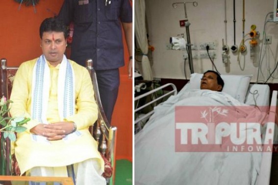 A Political Diwali in Tripura ! Biplab Deb rubbished ILS and Govt Doctorsâ€™ reports on Badal Choudhury, claims, Badal Choudhuryâ€™s sickness is to escape Investigation