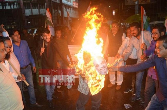 Tripura Congress protests against SPGâ€™s removal from Gandhis 