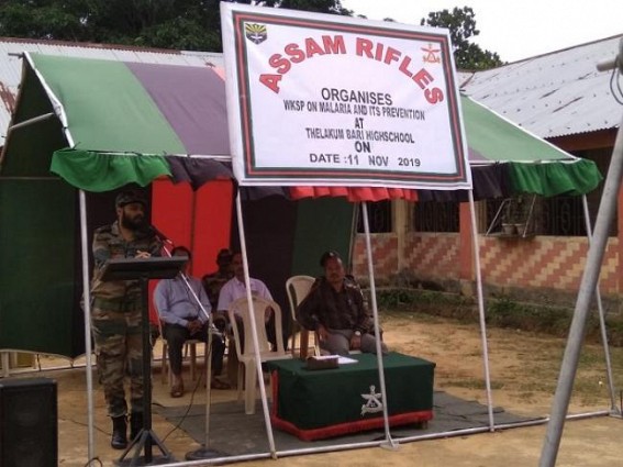 Anti-malaria campaigning conducted by Assam Rifles
