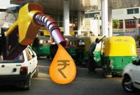 Fuel Prices continue to â€˜surgeâ€™, Agartala Fuel Stations on heated pan today with sales of Petrol Rs. 74.23, Diesel Rs. 67.90 per litre