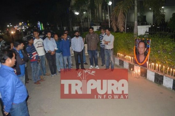 Journalists remember slain journalist Sudip Dutta Bhoumik on 2nd death anniversary