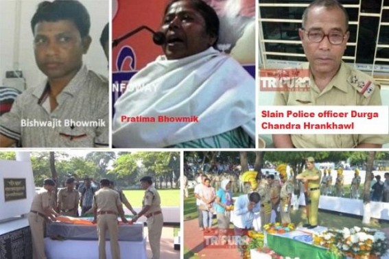 Police Officer Durgachandra Hrankhawl's murder by Drug Smugglers : Did Biplab Deb surrender to Pratima Bhowmik's Criminal empire ? Police failure to arrest Pratima's brother Bishwajit, failure to release car license plate number raise  questions 