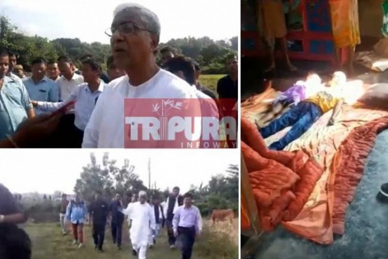 Hunger, poverty, debt-burdened couple commits suicide after poisoning own Children, Ex-CM visited spot, met locals, hits BJP Govt for Workless, Foodless situations across Tripura