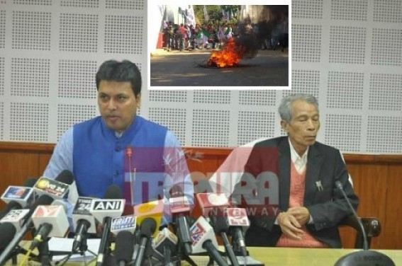 CAB all set to be Passed in the Parliament, Tripuraâ€™s regional parties continue stir : BJPâ€™s ally IPFT reels under Shocks