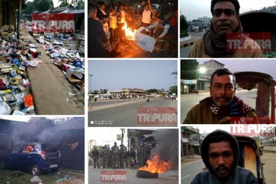 12 poverty related deaths in Tripura in less than 2 months, now Controversial CAB fully paralyzed Tripura : 4-days-violence, tension, strikes rattle poverty gripped Tripura further : No final solution yet 