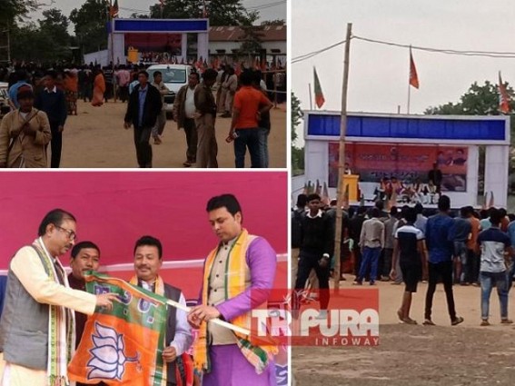 Tripura turns BJPâ€™s fastest popularity declining  State, Poor gathering in CMâ€™s rally at Gandachera : Biplabâ€™s JUMLA promise for 2500 families Jobs at 400 crores investment in Gandachera ahead of ADC Poll to lure voters 