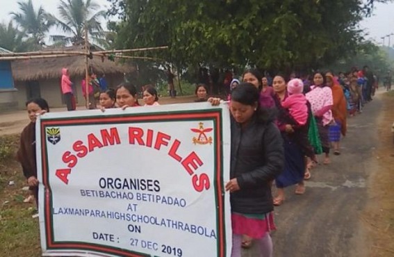 Assam Rifles conducted â€˜Beti Bachao, Beti Padahoâ€™ campaigning