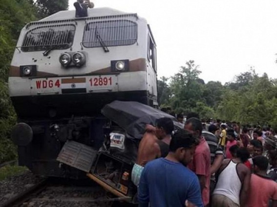 Train, auto collision kills one in Tripura