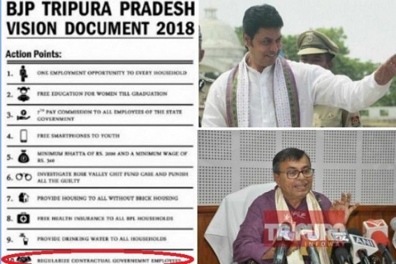 Tension for 36 contractual Engineers in Tripura Diploma Colleges as Govt planned termination : â€˜Regularization of Contractual Govt Employeesâ€™ promise of Vision Documentâ€™ betrayed !