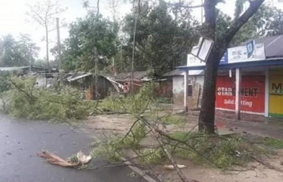 Cyclone, Rain affect Tripura