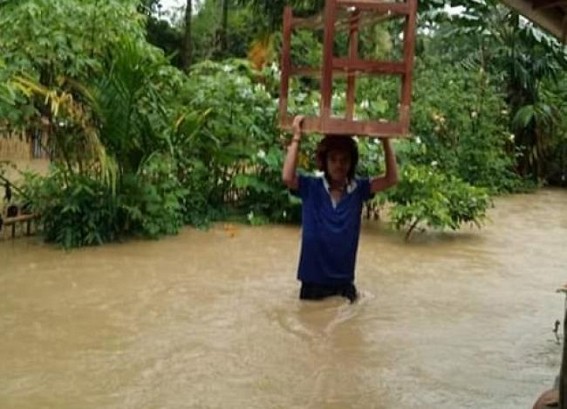 Flood hits Tripura, relief camps opened