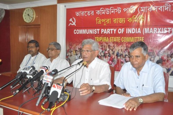 â€˜BJPâ€™s massive rigging, capturing booths beyond our imaginationâ€™, says Sitaram Yechury : CPI-M demands re-polling, Biplab-Pratima criminals destroy Democracy 
