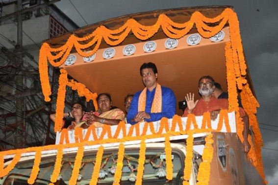 Biplab Deb accompanies Pratima Bhowmik on last day of campaigning, Rebati Tripura sidelined