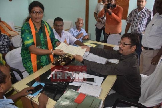 BJP candidate Mimi Majumder submits nomination for by-election 