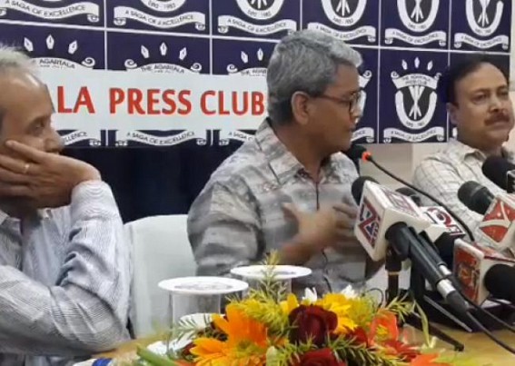 CPI-Mâ€™s Meet-the-Press with shocking dais-sharing with BJP bootlickers Subal, Pranab  ends in chaos : Turmoil, quarrel hit Press Club after Bijan Dhar says, â€˜Largest part of media is Soldâ€™