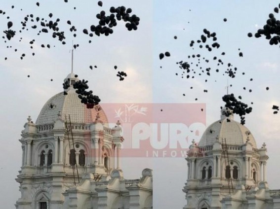 Black balloons fly over Royal Palace as Public observe â€˜Black Dayâ€™
