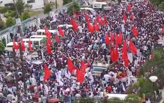Ratan Lal type Unpopular Ministers, foolish steps, Anti-people policies damage popularity of 18 months old BJP Govt : CPI-M re-installs mass popularity in Tripura, massive turnouts in Opposition rallies 