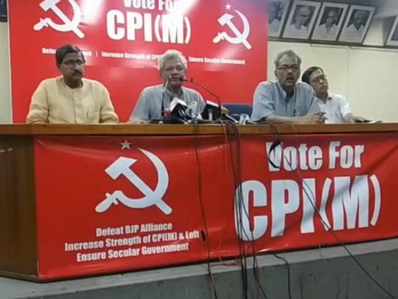 CPI-M delegation met Chief Election Commissioner Sunil Arora demanding Re-Poll in West Tripura, alleged, â€˜Fear psychosis was created among voters followed by 100% booth capturingâ€™
