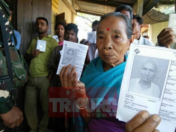 Over 79% voting in incident-free Tripura LS poll 