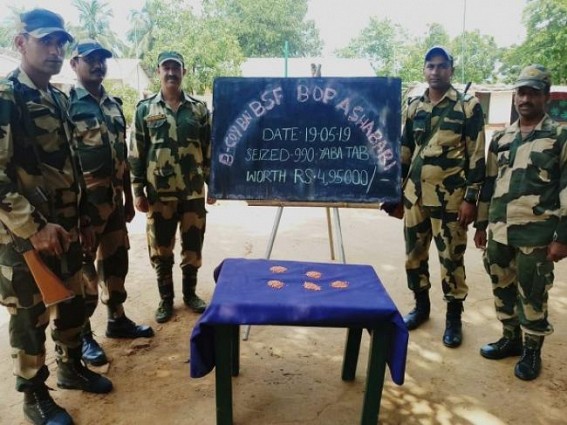BSF â€˜againâ€™ seized yaba tablets in Tripura