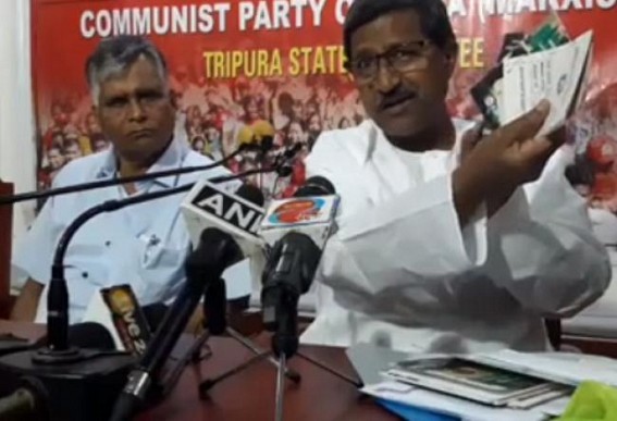 CPI-M MP Sankar Prasad Dutta placed his property-details before media