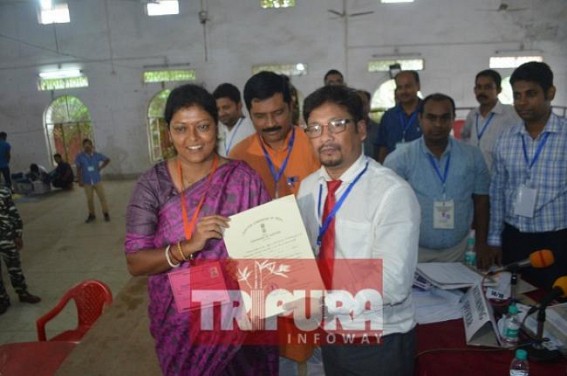 BJP candidate wins Tripura's Badharghat by-poll