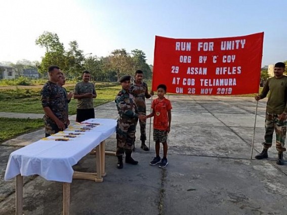 Assam Rifles organized Run for Unity
