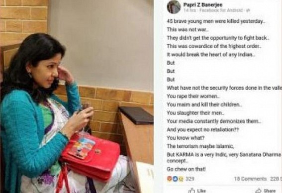 Suspended Guwahati woman teacher receives threats over FB post, goes missing