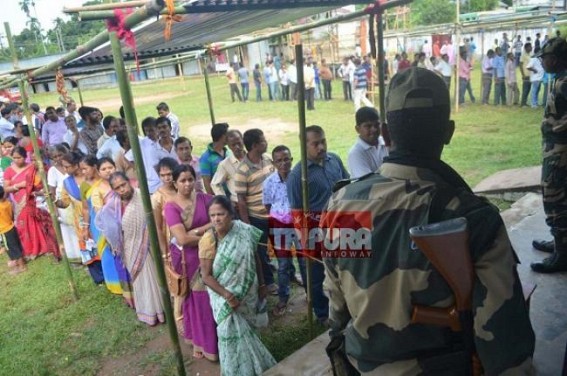 Tripura ahead in voting rate among 4 poll bound states, 54.35% voter turnout till 2 PM : Kerala 45.17%, UP 22.90%, Chhattisgarh 43.36%