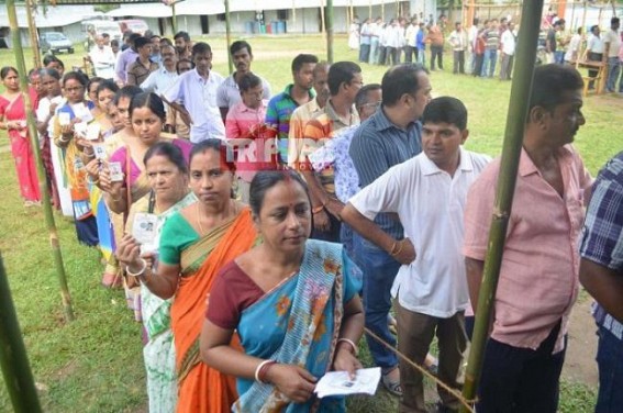 Tripura ahead in Voter turnout than other states