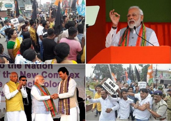 JUMLA attempt to fool Tripura Public Flops : Modi claims, â€˜Chaiwala is the Best Govtâ€™, boasts JUMLA Pay Commission, Ship to float on Gomati River : No talk on Unemployment, wage hike