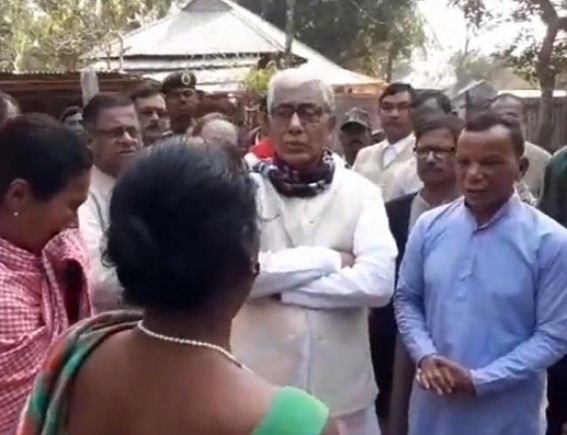Ex-CM Manik Sarkar visits Madhabbari Police Firing spot, met victimsâ€™ family members : Existing CM Biplab Deb yet to meet victims