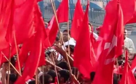 CPI-Mâ€™s massive rally at Udaipur supporting MP Sankar Prasad Dutta