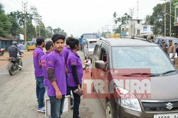 Vivekananda Vidyapith School Alumni Association organized Traffic Awareness event in Udaipur 