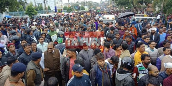 Sudip Barman's rally rocks Agartala : Amid rains, attacks and intrigues, Agartala city Flooded with Sudip's followers 