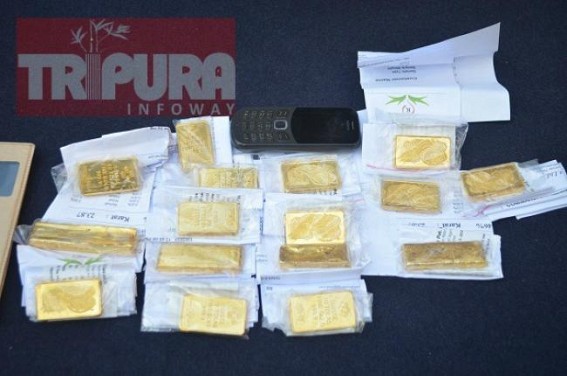 Indo-Bangla Gold smuggling, Drug Smuggling on rise via Tripura