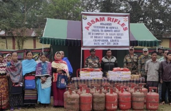Assam Rifles facilitated in Extension of Ujjwala Yojana