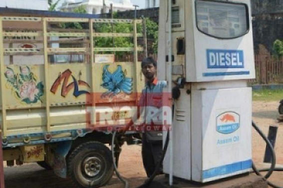 Petrol, Diesel Prices remain Rs. 77, Rs. 71. 29 on Saturday in Agartala