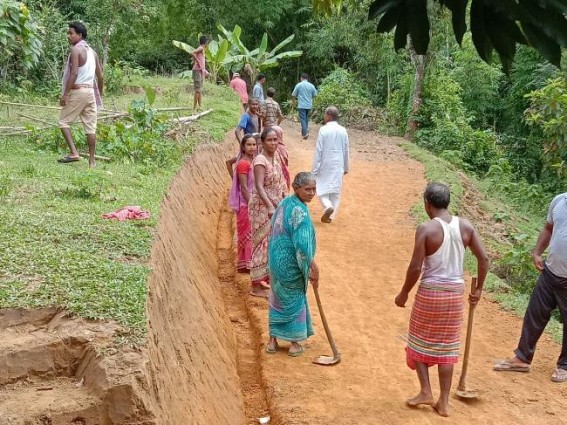 Working Class people asked BJP Govt to rollback MGNREGA mandays rates : Only 15% of 100 days MGNREGA work done at average in Tripura