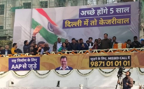 'No Fireworks', orders Arvind Kejriwal as AAP Celebrates Election Victory