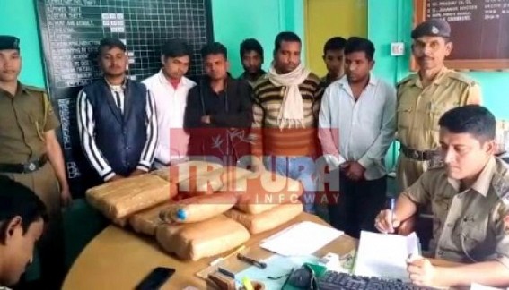 7 arrested with 32 kg ganja in Tripura
