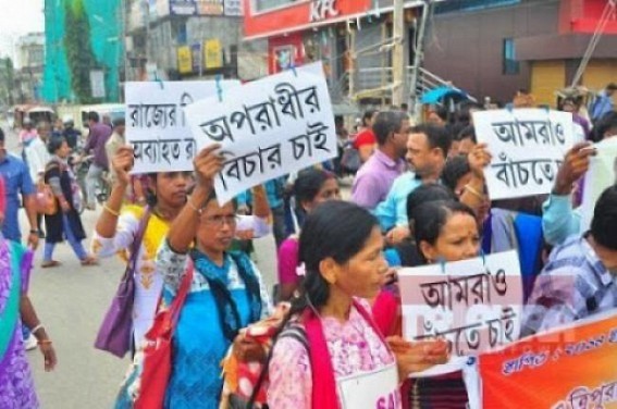 Tripura's 10323 teachers resented on BJP Govt's silence over alternative job management 