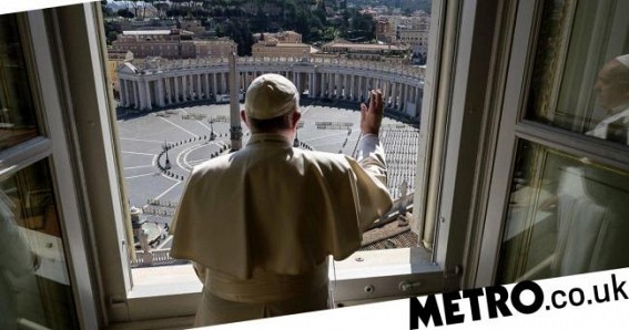 Pope delivers blessing over empty St Peter's Square