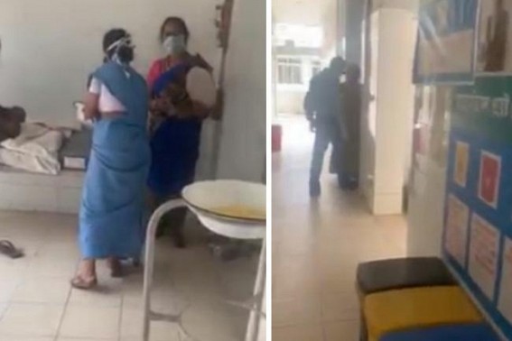 Agartala GB hospital's isolation wardâ€™s pathetic condition goes viral in social media : Unhygienic toilets, bathrooms : Allegation of using dirty bowls by hospital staffs raised by the video uploader : No Clarification by Health Dept on Viral Video 