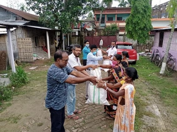 CITU distributed relief materials among needy people 