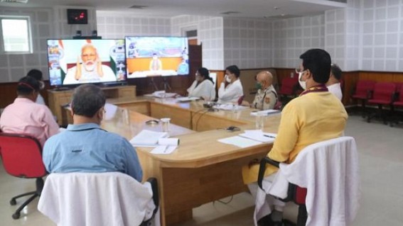 PM's 6th video conference with CMs gets underway 