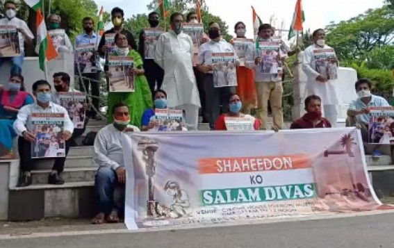 Saheed Salam Diwas : Tripura Congress protested over PM Modiâ€™s China supporting statements