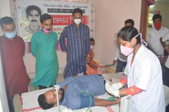 SFI organized blood donation camp, Observed martyrs day