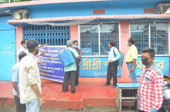 Modi Fans Club sanitized temples, ATMs in Agartala