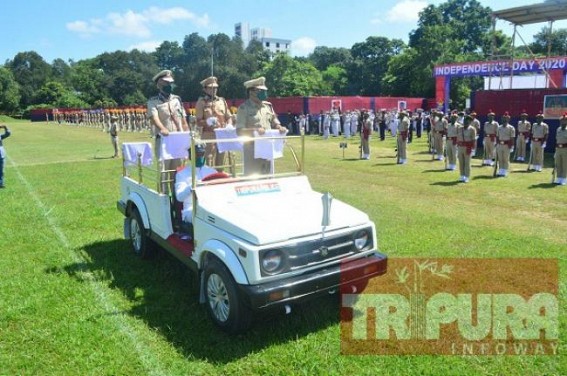 Final Rehearsal for I-Day Parades held in Agartala